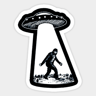 Bigfoot  UFO Sticker